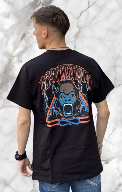 MAGLIETTA UOMO TRIANGLE GORILLA TEE BLACK