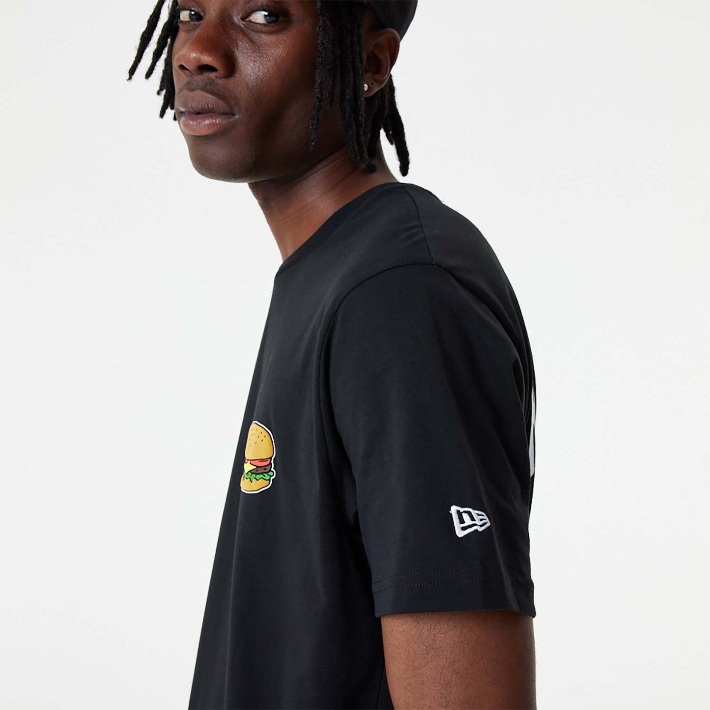 T-Shirt New Era Hamburger Graphic Nera