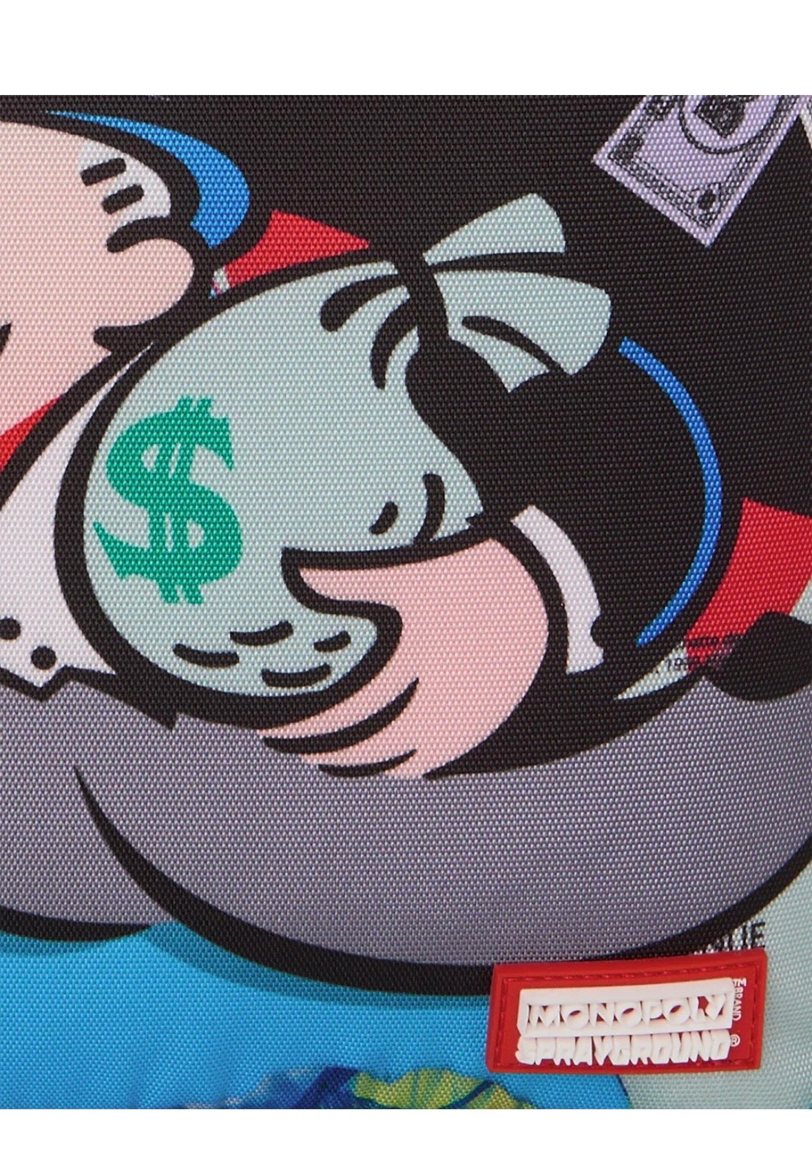 MONOPOLY BLUE TEAR THROUGH BACKPACK