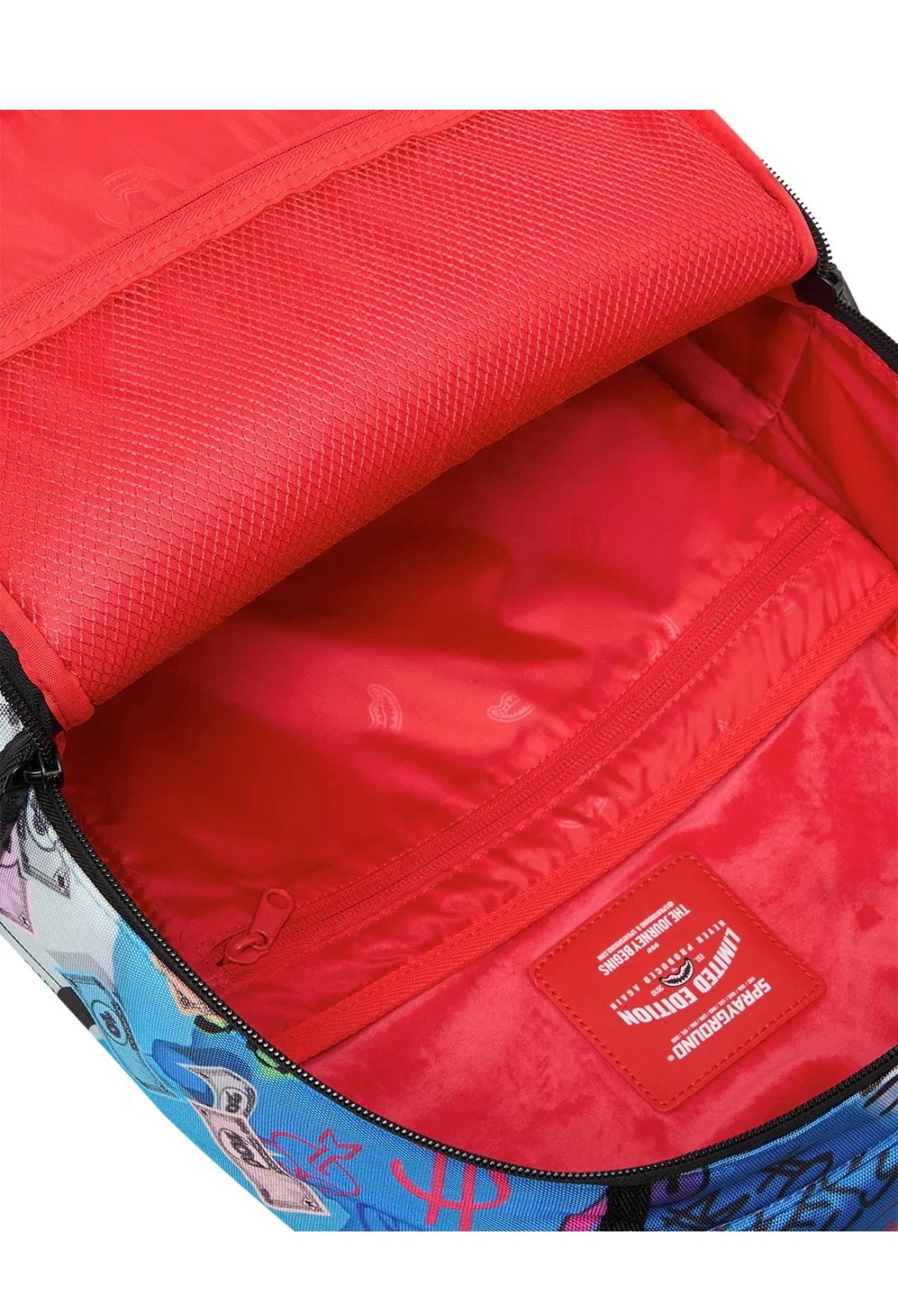 MONOPOLY BLUE TEAR THROUGH BACKPACK