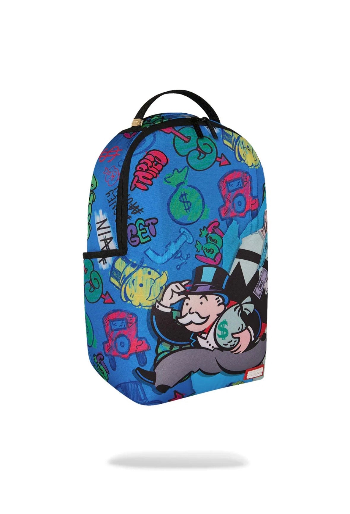 MONOPOLY BLUE TEAR THROUGH BACKPACK