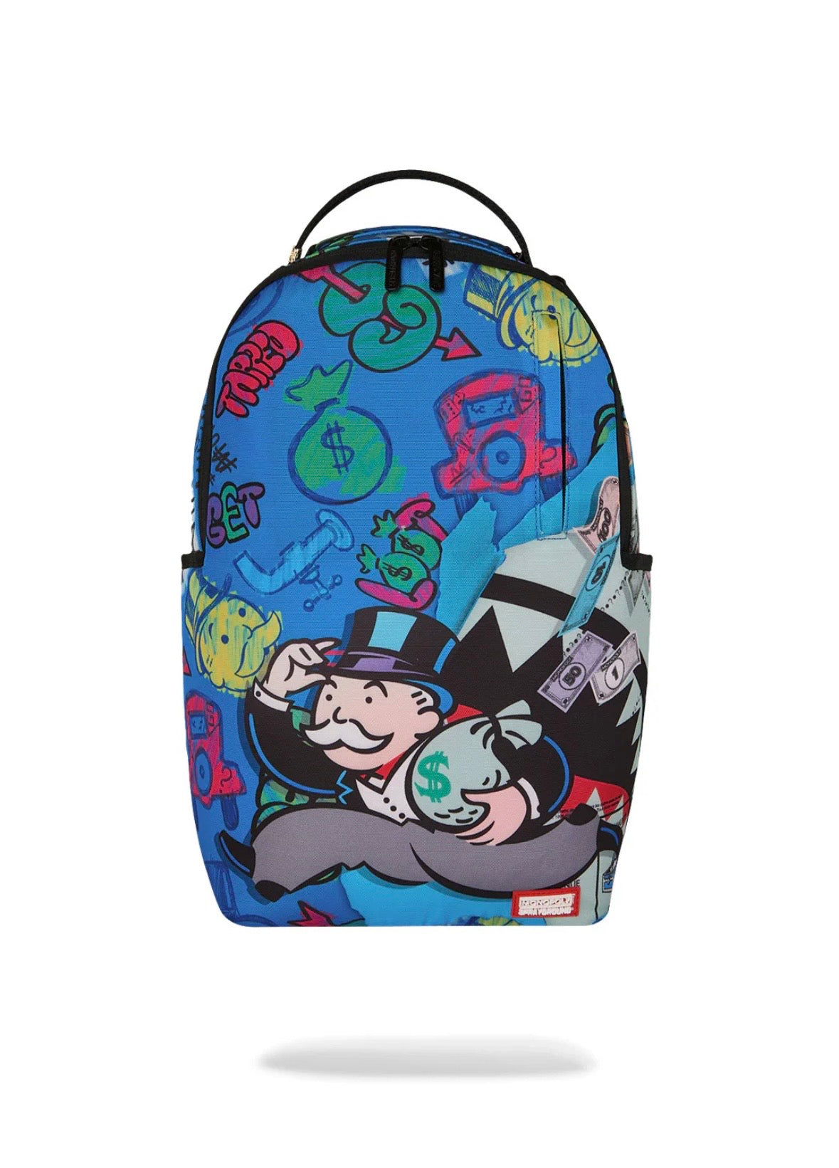 MONOPOLY BLUE TEAR THROUGH BACKPACK