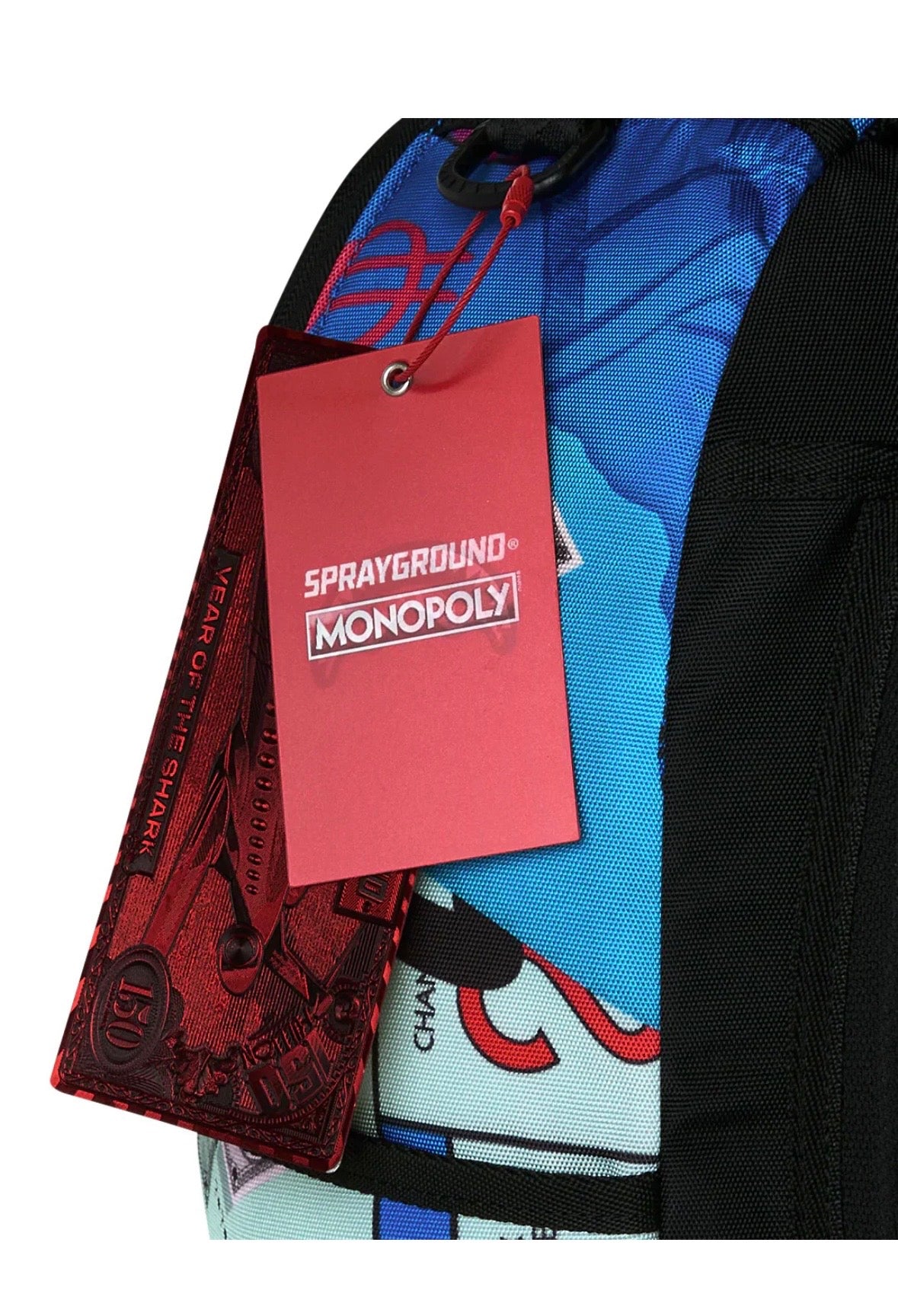 MONOPOLY BLUE TEAR THROUGH BACKPACK